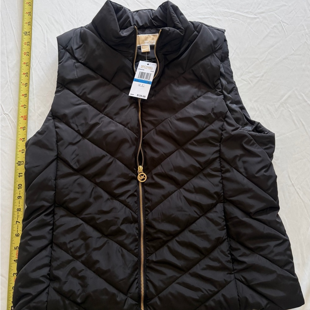 Michael Kors Black Quilted Vest